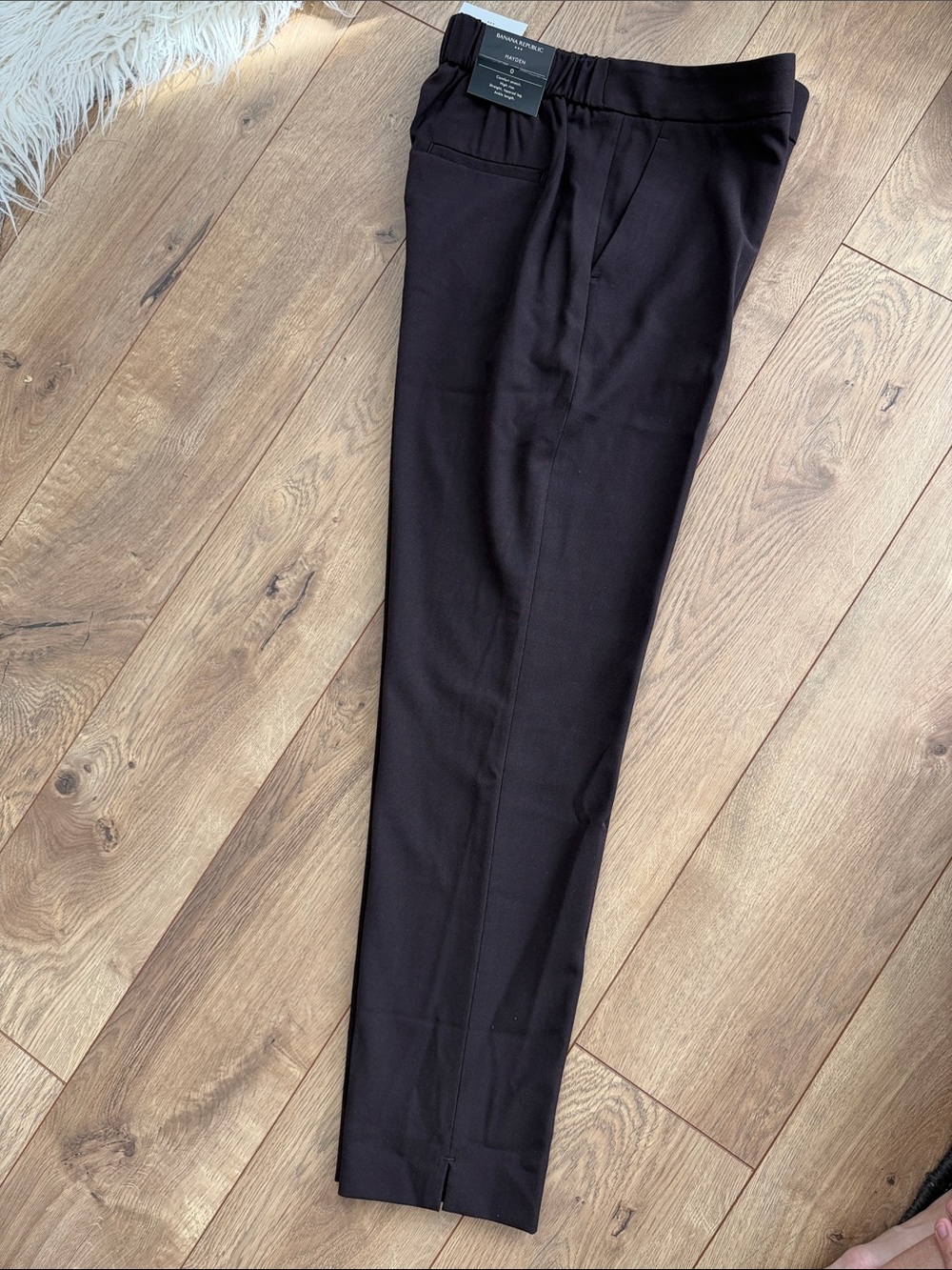 NWT Banana Republic Dark Brown Hayden Dress Pants - Picture 11 of 12